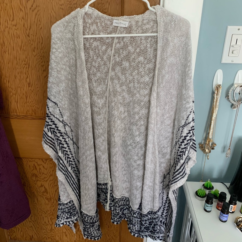 grey lightweight cardigan